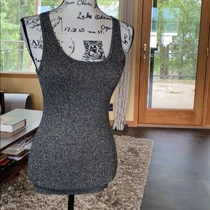 Karen Kane Grey Sparkly Tank Top